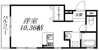 パープルシャトーマルモ【1階】の間取り