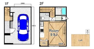 大阪府大阪市福島区吉野1【一戸建】の間取り