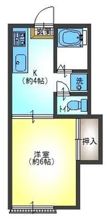 グランデュールK2【1階】の間取り