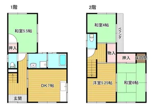 広島県呉市畝原町【一戸建】の間取り