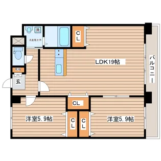 Kanon Sendai【2階】の間取り