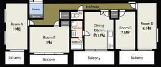 4DKの間取り画像