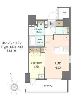 Alivis十条【11階】の間取り