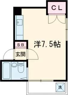 柿の木坂アサヒハイツ【2階】の間取り