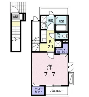 ミルト・ブリーゼ【2階】の間取り