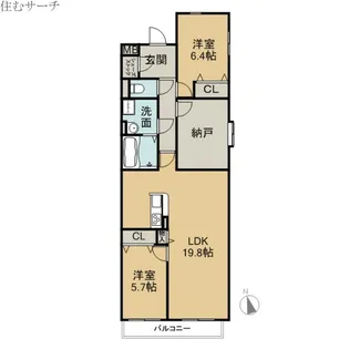 メイユール【3階】の間取り