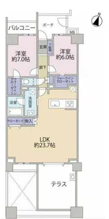 レイディアントシティ本郷台3F 敷地内P1台付!【3階】の間取り