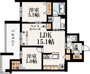 L’s Plus 豊玉南【2階】の間取り