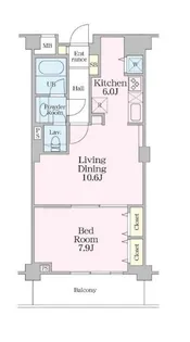 グラマシー恵比寿【5階】の間取り