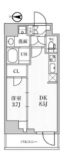 シーズンフラッツ住吉【3階】の間取り