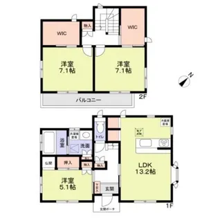 千葉県船橋市前原西8【一戸建】の間取り