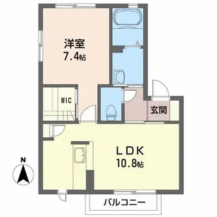 シャーメゾン栗生II【2階】の間取り