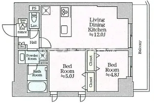 ティモーネグランデ田端ノルド【12階】の間取り