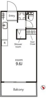 クレジデンス神谷町【10階】の間取り