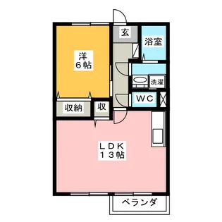 サンビレッジ A【2階】の間取り