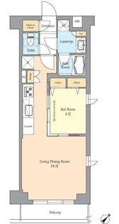 AIFLAT渋谷西原【4階】の間取り