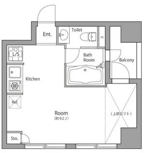 ローズハウス麻布十番【6階】の間取り