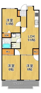 神奈川県川崎市幸区下平間【マンション】の間取り