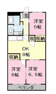 M・アリージェンス【2階】の間取り