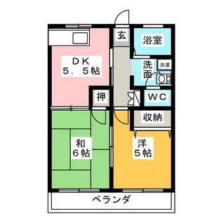 ヴィーナスII【2階】の間取り