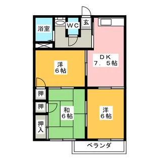 コーポ後藤B【2階】の間取り