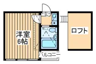 レオパレス東寺尾第1【2階】の間取り