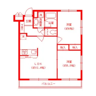ルミエール妙蓮寺II【4階】の間取り