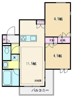 ルミエールテラス【1階】の間取り
