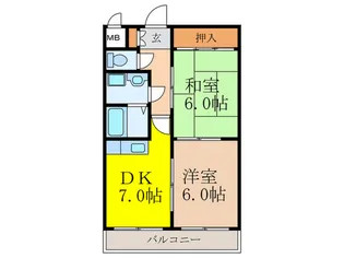 アイエムハイツ【4階】の間取り
