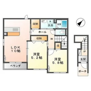 トヨコーポ【2階】の間取り