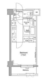 東京都目黒区駒場1【マンション】の間取り