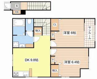 滋賀県彦根市正法寺町【アパート】の間取り