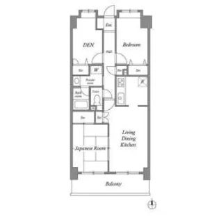 レジデンス多摩川西六郷【9階】の間取り