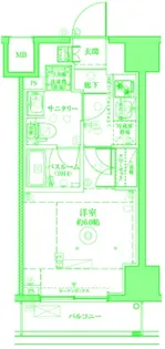 クレヴィスタ横浜関内2【11階】の間取り