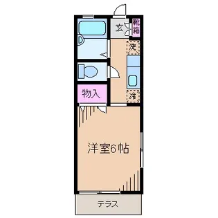 ベルハイツ【1階】の間取り