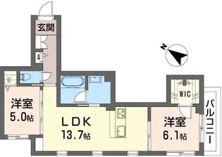 ヴァレンズ・フロレ【3階】の間取り
