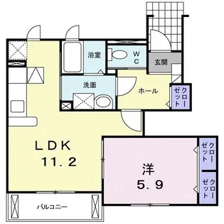 レジデンス・セレノ【1階】の間取り