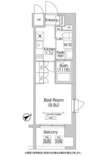 東京都品川区東五反田4【マンション】の間取り