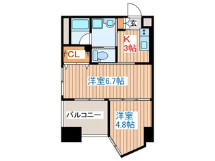 マルタマファイブリッジ【5階】の間取り