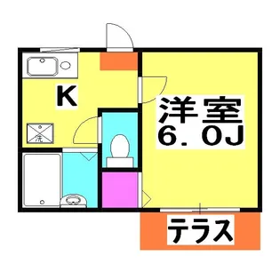 汐美コーポ【2階】の間取り