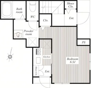 メゾン・ド・ネージュ【1階】の間取り