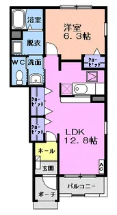 ボナール ソフィア【1階】の間取り