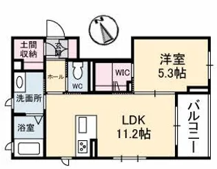 シュエット白島【3階】の間取り