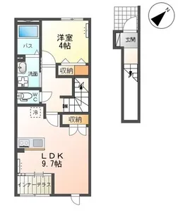 オアシス【2階】の間取り