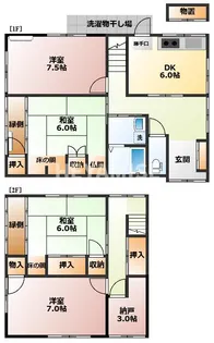 長崎県長崎市弥生町【一戸建】の間取り