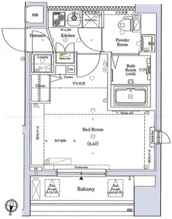 ガリシア中野弥生町【11階】の間取り