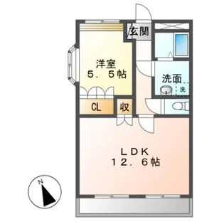 エスポワール【1階】の間取り