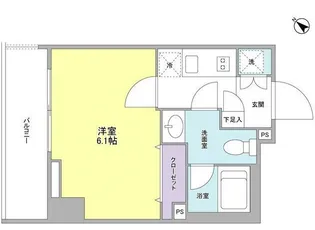 リバーレ月島【9階】の間取り