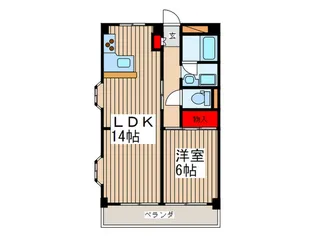 ペアシティ市川【1階】の間取り