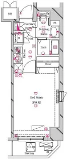 アクアプライムタワー押上【5階】の間取り